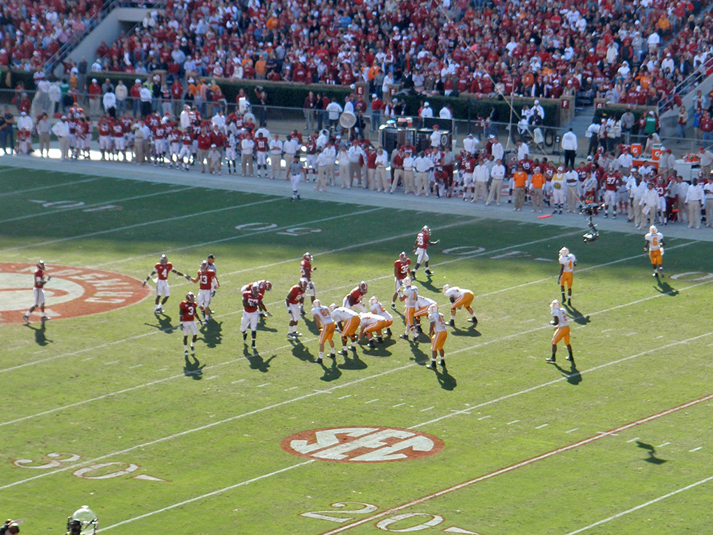 Picture of Alabama Crimson Tide versus Tennessee 2009